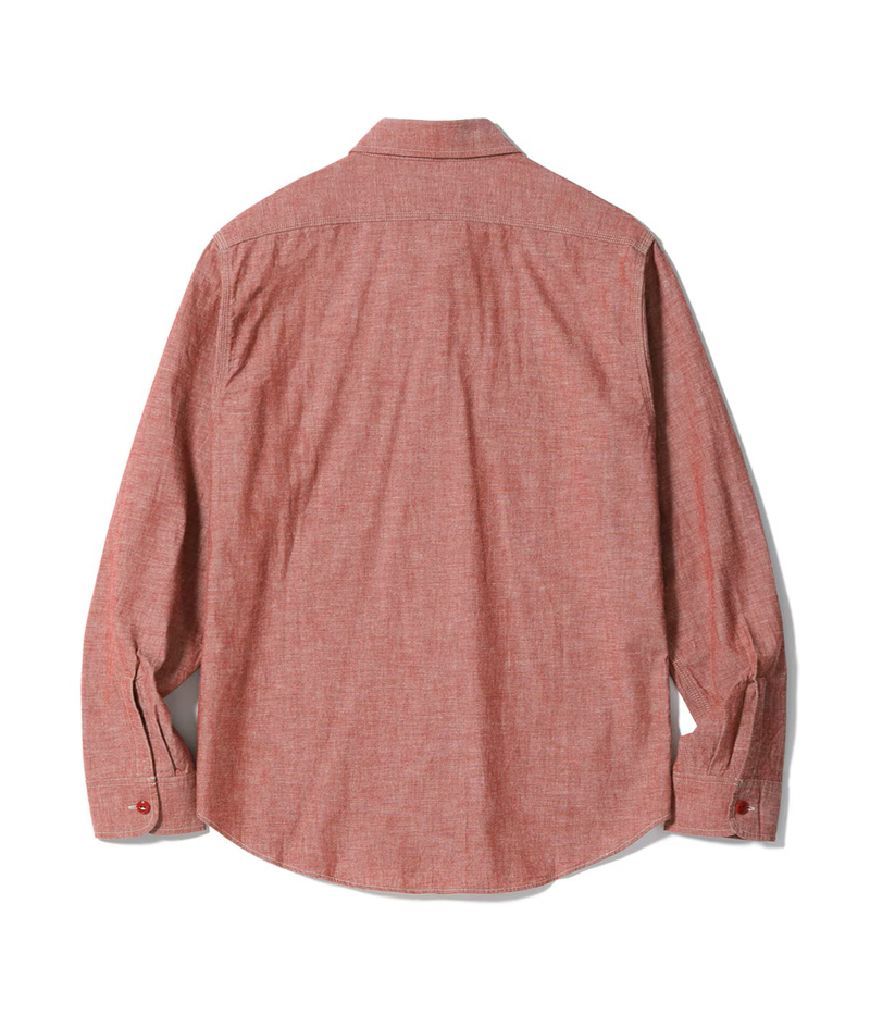 SUGAR CANE シュガーケーン レッド シャンブレー 長袖 ワーク シャツ