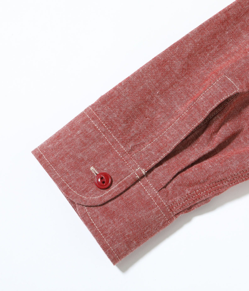 SUGAR CANE シュガーケーン レッド シャンブレー 長袖 ワーク シャツ