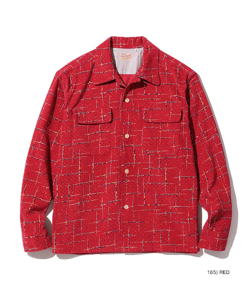 スタイルアイズ コーデュロイ スポーツ シャツ “SPLASH” SE28972 / STYLE EYES Mid 1950s Style  Corduroy Sports Shirt “SPLASH”