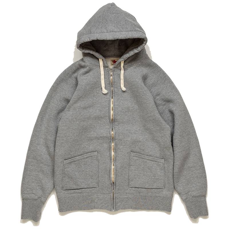 ストライクゴールド 吊り編み フルZIP スウェット パーカー プレーン SGC004 The Strike Gold LoopWheel Full Zip Sweat Parka｜amekajishop-klax-on｜02