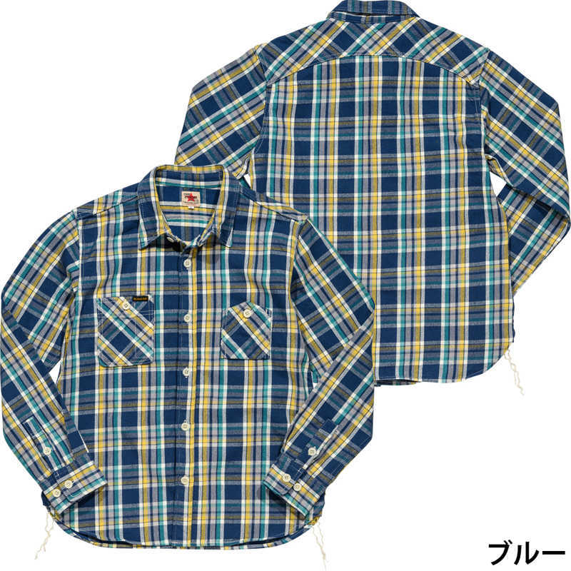 ストライクゴールド The Strike Gold ネルチェックワークシャツ NEL CHECK WORK SHIRTS「SGS2101」