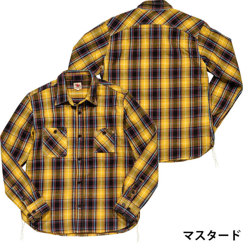 ストライクゴールド The Strike Gold ネルチェックワークシャツ NEL CHECK WORK SHIRTS「SGS2101」