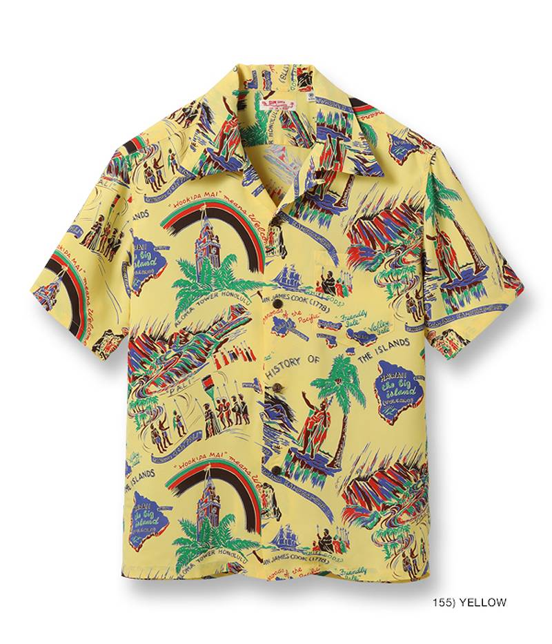SUN SURF サンサーフ レギュラー アロハ シャツ “HISTORY OF THE
