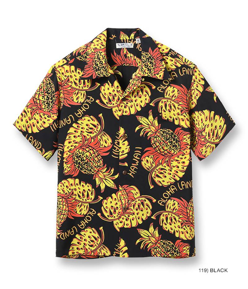 サンサーフ レギュラー アロハ シャツ “THE PINEAPPLE ISLANDS” SS39015 / SUNSURF RAYON HAWAIIAN SHIRT “THE PINEAPPLE ISLANDS”｜amekajishop-klax-on｜03