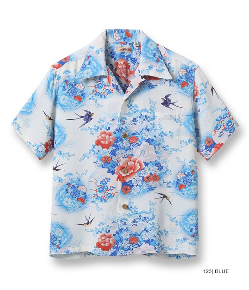 SUN SURF サンサーフ レギュラー ハワイアン シャツ アロハ “SWALLOWS