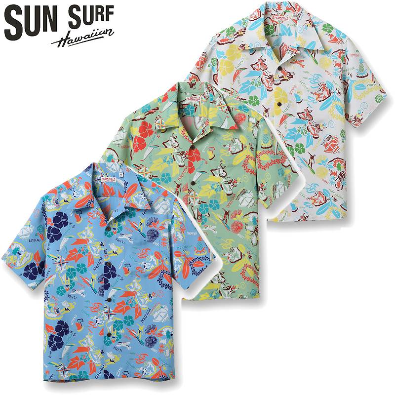 SUN SURF サンサーフ レギュラー ハワイアン シャツ アロハ