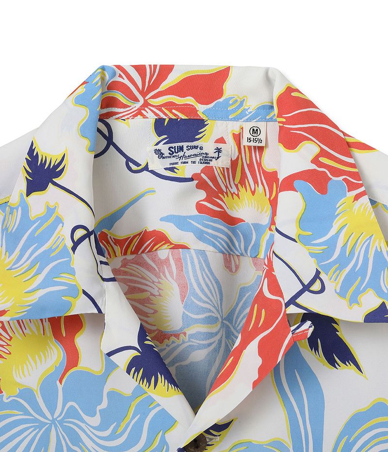 SUN SURF サンサーフ レギュラー ハワイアン シャツ アロハ “CATTLEYA