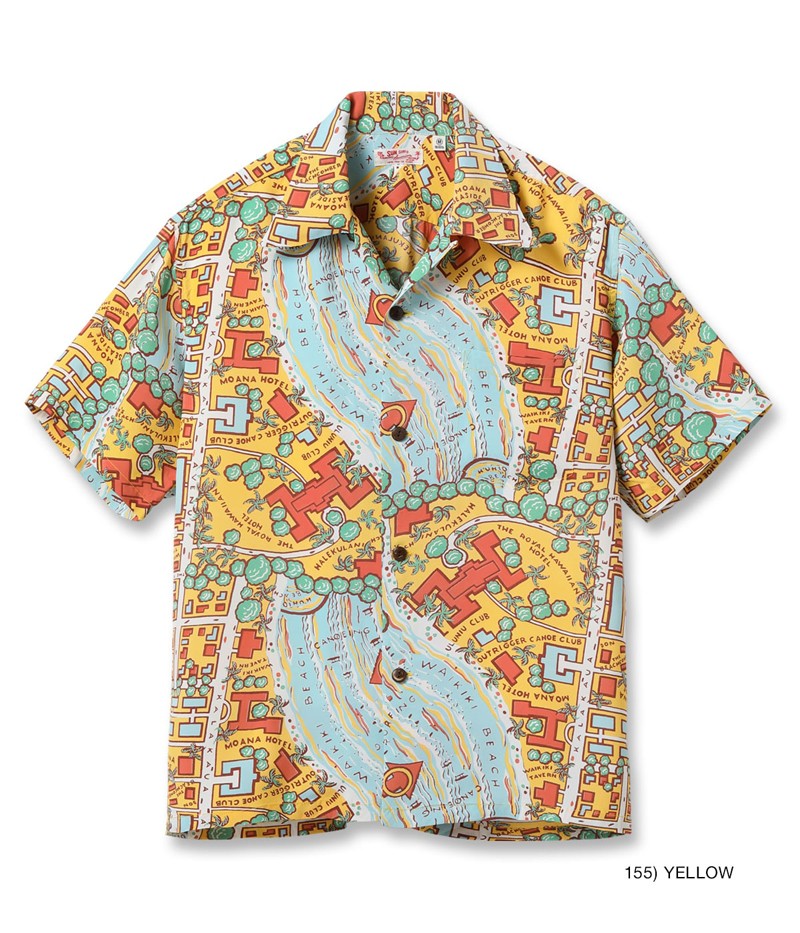 MAKANALEI アロハシャツ 100% レーヨン SUN SURF サンサーフ レギュラー ハワイアン シャツ アロハ