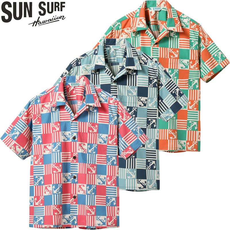 高価値 SUN SURF サンサーフ コットン ブロード オープン シャツ アロハ トップス