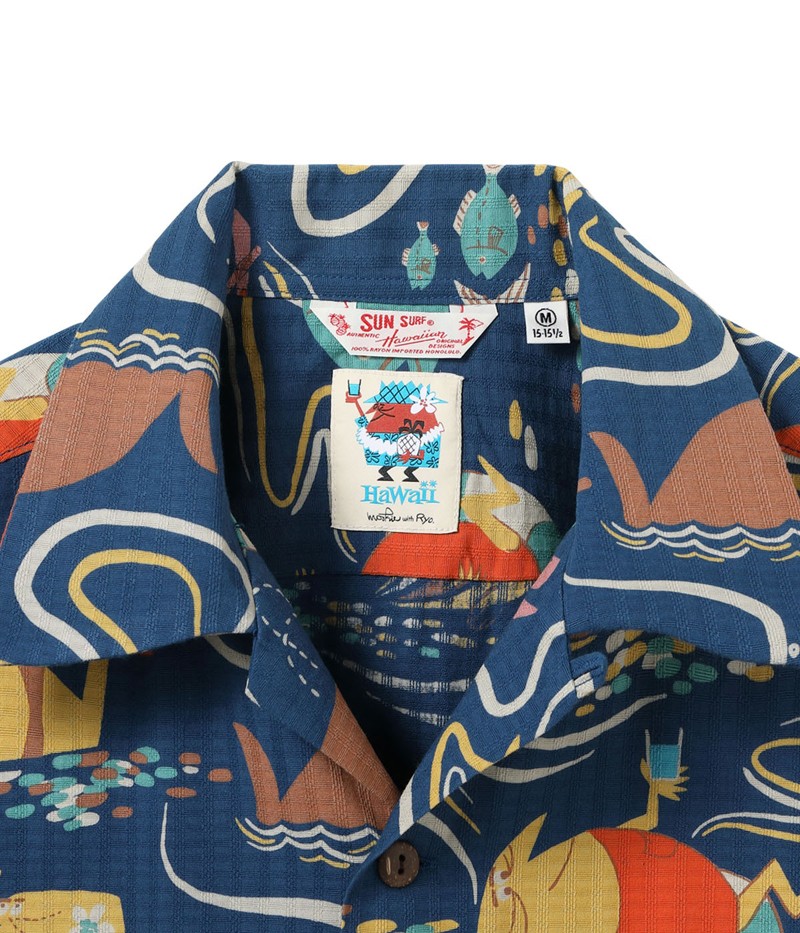 SUN SURF サンサーフ ドビー コットン オープン シャツ アロハ