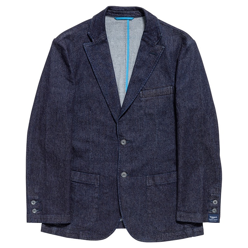 【大幅値下げ】倉敷天領デニムTENRYO Denim デニムジャケット 倉敷天領デニム アウトラスト デニム テーラード ジャケット「TDB2101