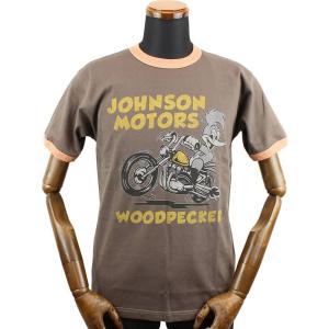 トイズマッコイ ウッディーウッドペッカー Tシャツ &quot; JOHNSON MOTORS &quot; TMC23...