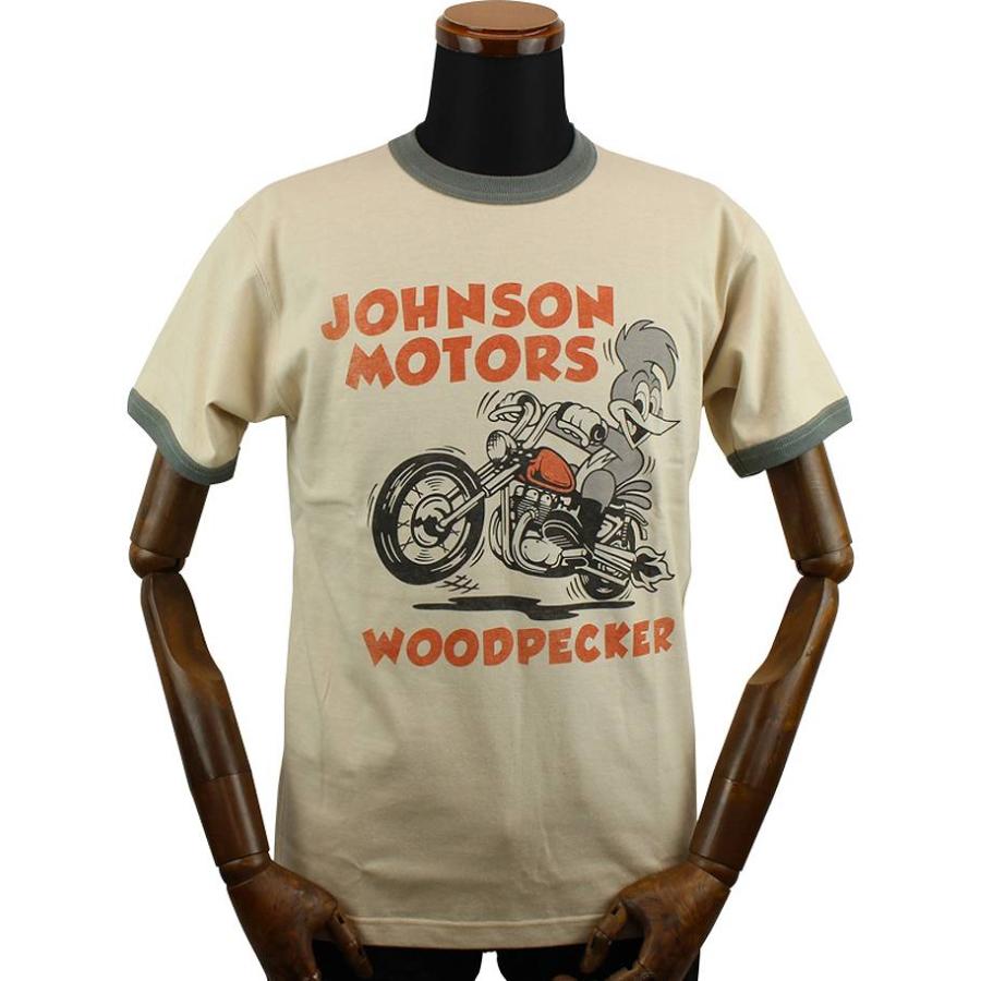 トイズマッコイ ウッディーウッドペッカー Tシャツ " JOHNSON MOTORS " TMC2349 / TOYS McCOY WOODY WOODPECKER TEE " JOHNSON MOTORS "｜amekajishop-klax-on｜03