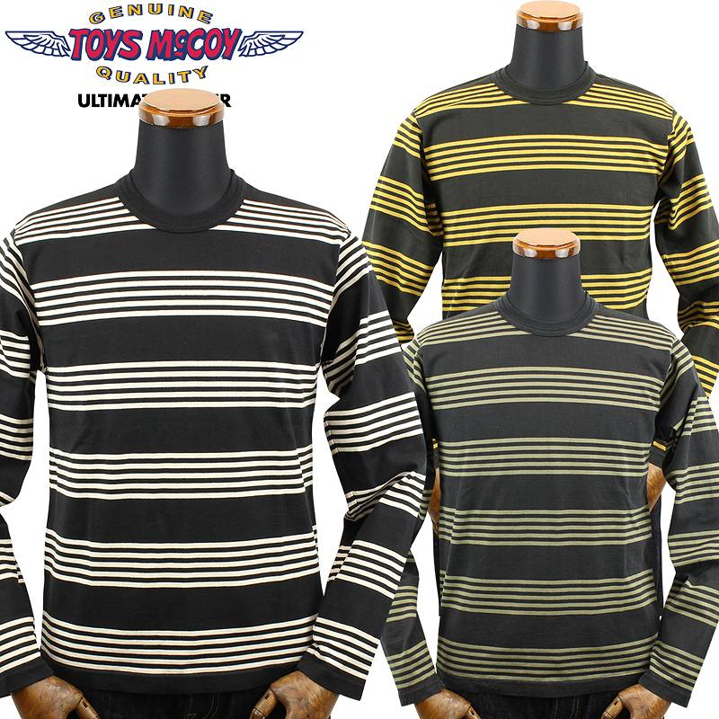 TOYS McCOY（トイズマッコイ） マルチ ボーダー ロング Tシャツ