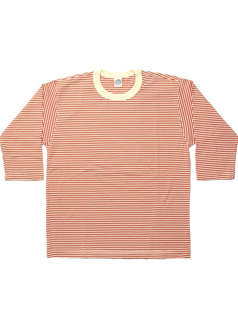 トイズマッコイ THE GREAT AMERICAN HERO ストライプ 7分袖 Tシャツ TMC2452 / TOYS McCOY THE GREAT AMERICAN HERO STRIPED CROPPED TEE