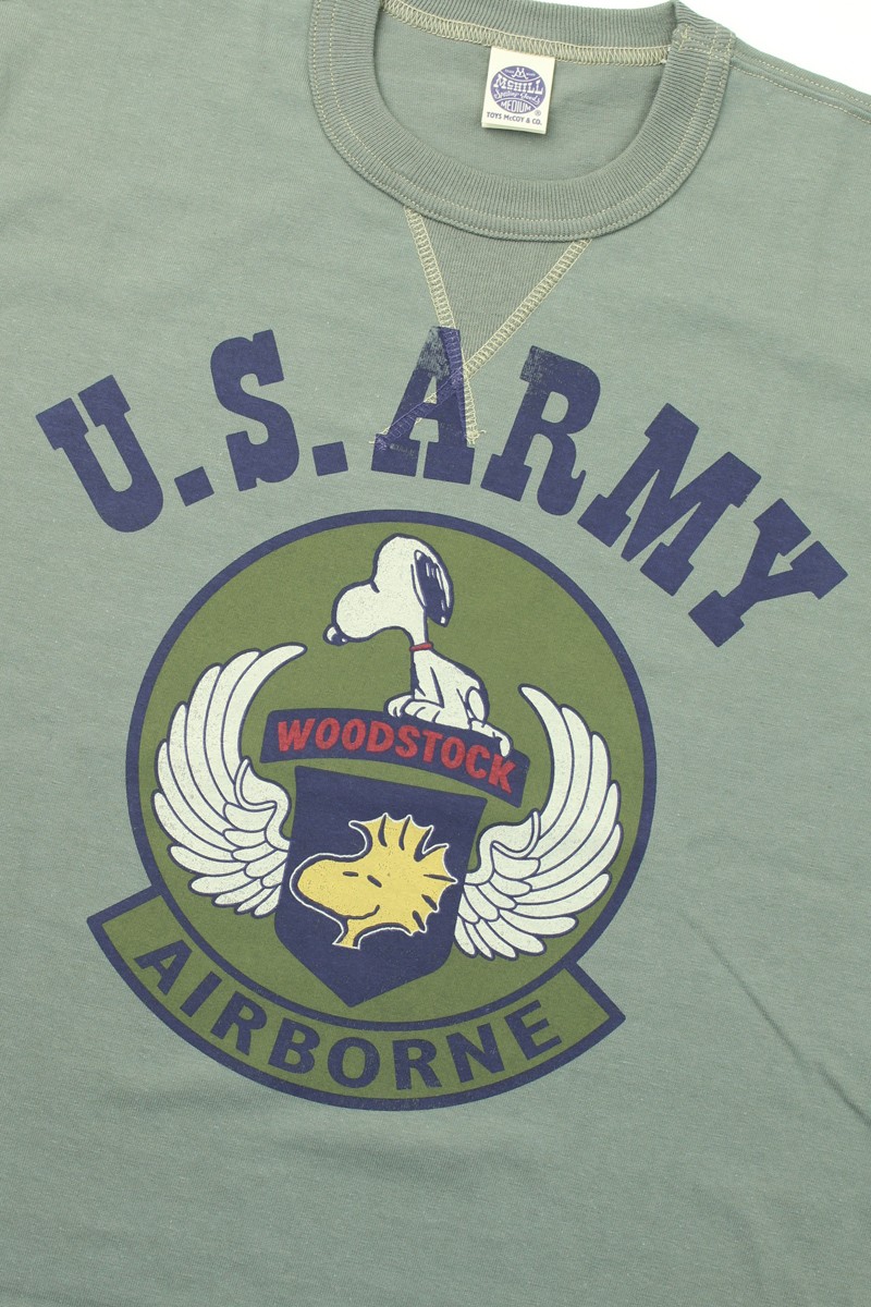 TOYS McCOY（トイズマッコイ） スヌーピー 半袖 Tシャツ “U.S. ARMY
