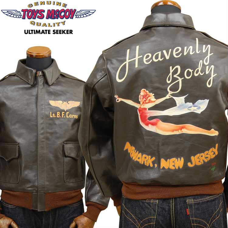 トイズマッコイ　A-2 \"HEAVENLY BODY\" TMJ1916 Amazon | [トイズマッコイ] フライトジャケット A-2 NOSE ART HEAVENLY