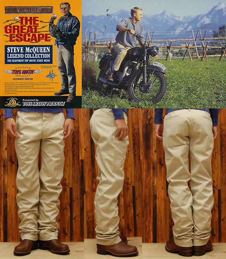 トイズマッコイ マックィーン トラウザース チノパン TMP2402 / TOYS McCOY V. HILTS TROUSERS STEVE  McQUEEN