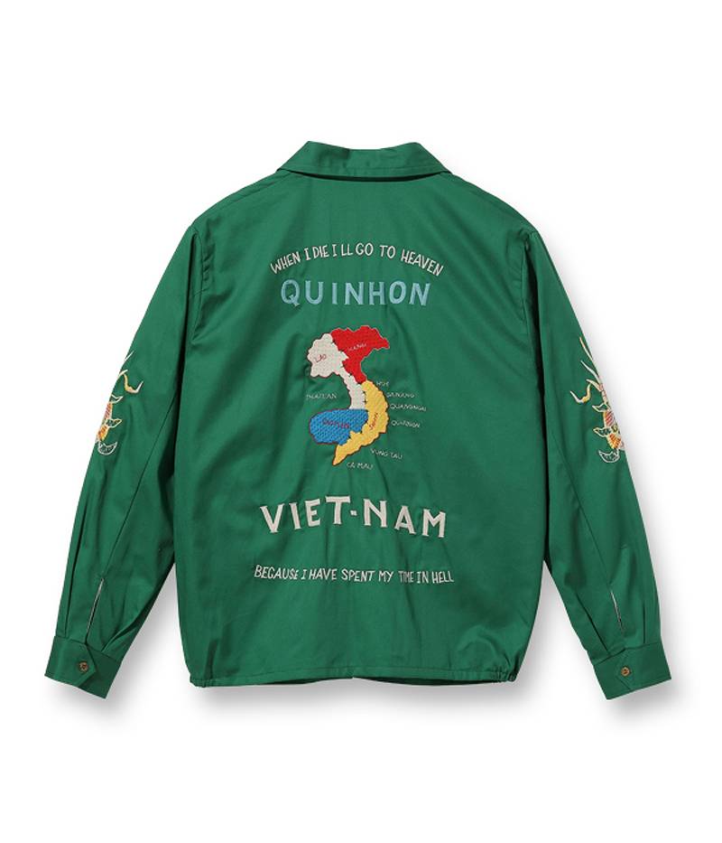 テーラー東洋 ベトジャン ベトナム ジャケット「“VIETNAM MAP”」 グリーン TT15178-145 TAILOR TOYO Late  1960s Style Cotton Vietnam Jacket