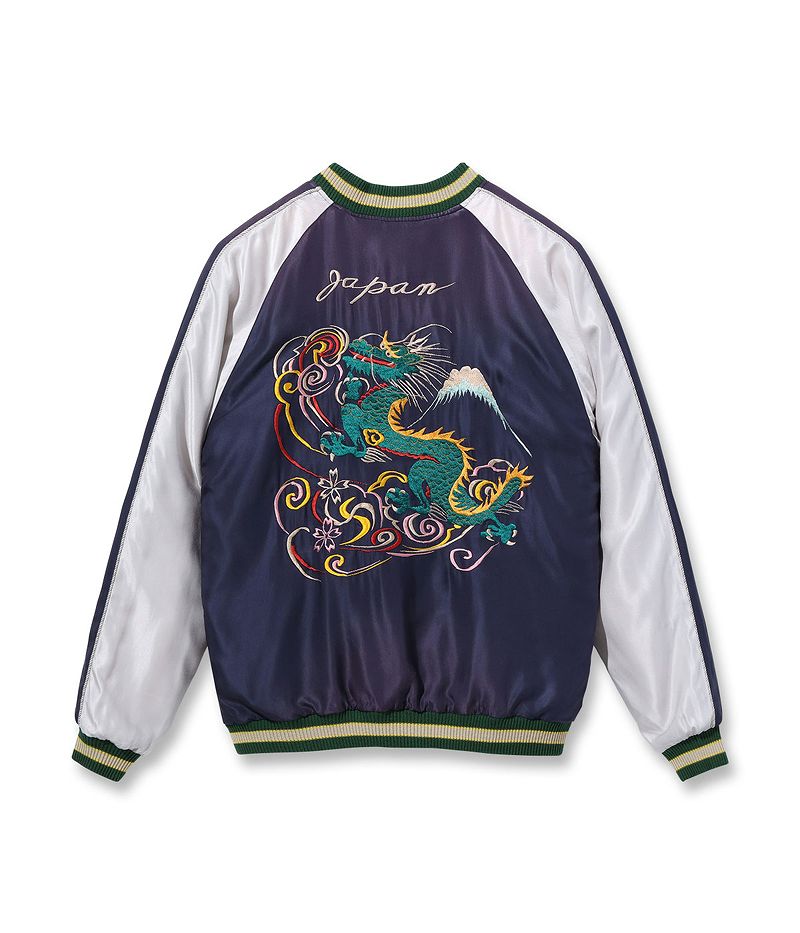 テーラー東洋 アセテート スカジャン “DRAGON” × “DRAGON & TIGER” (エイジング加工) TT15492-128 /  TAILOR TOYO Acetate Souvenir Jacket