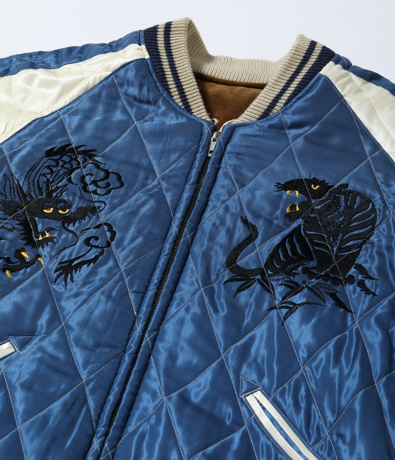 TAILOR TOYO テーラー東洋 別珍 スカジャン “WHITE DRAGON” × “BLACK