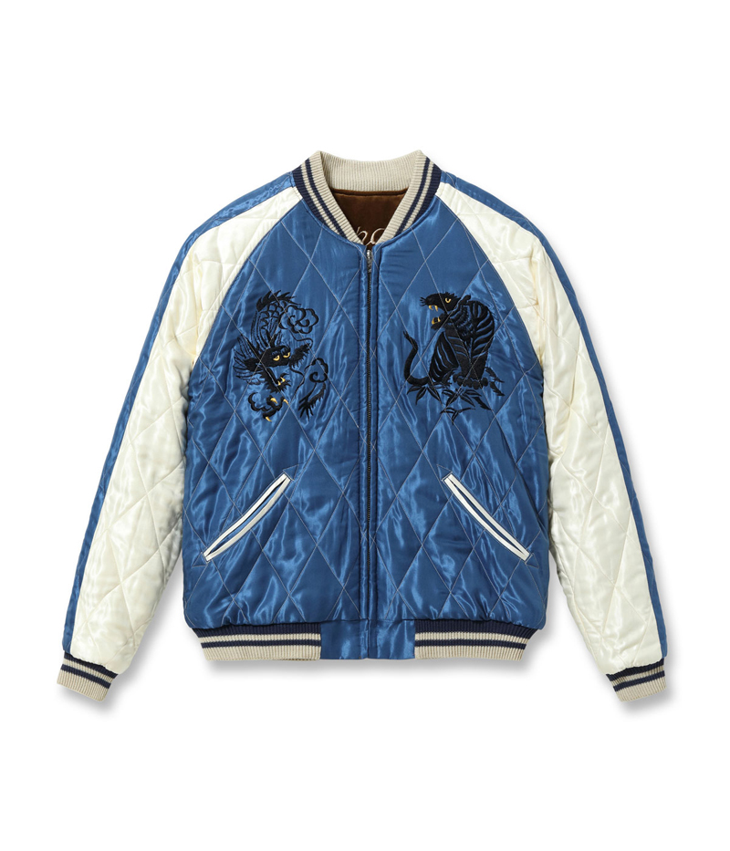 TAILOR TOYO テーラー東洋 別珍 スカジャン “WHITE DRAGON” × “BLACK