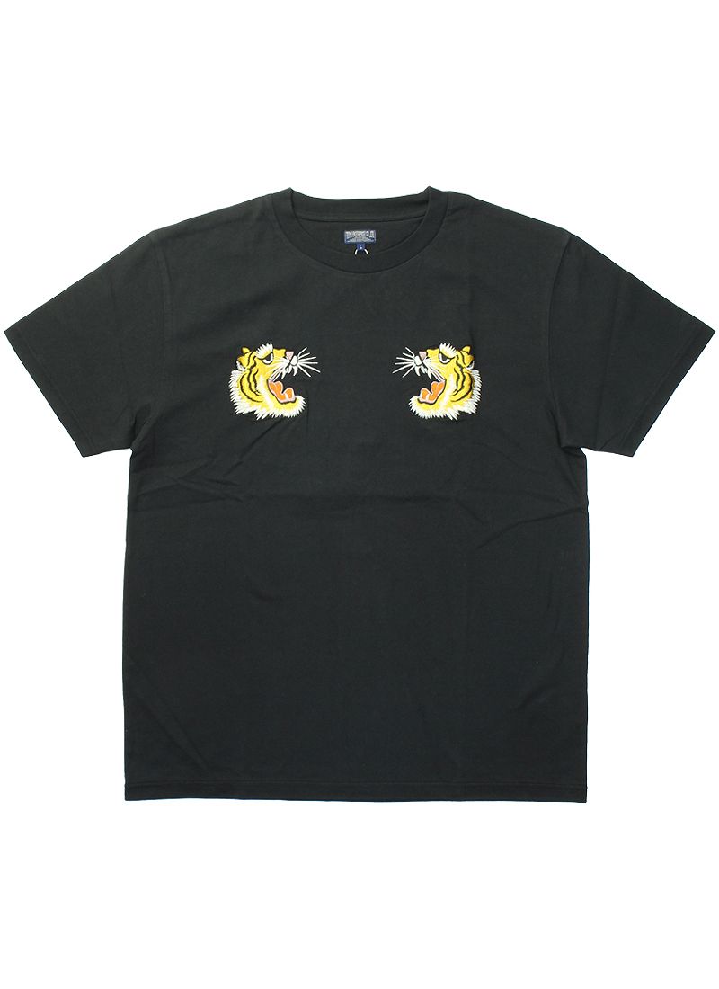 スカジャン刺繍 シャツ スカ刺繍ロングTシャツ「TIGER」 テーラー東洋 TT69471 和柄