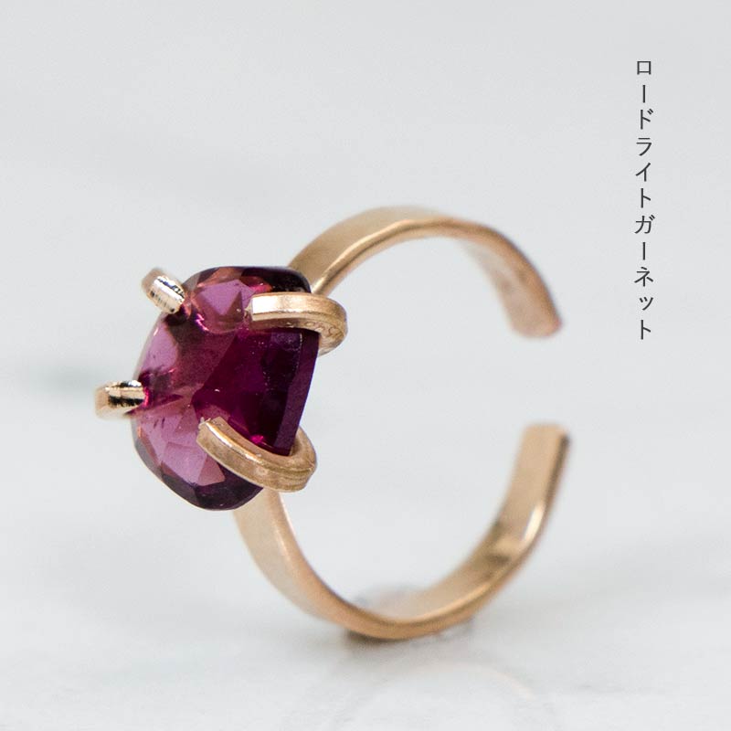 天然石 イヤーカフ 片耳 14KGF ゴールドフィルド 原石 amb-gf-es01 Amer Bijouxの画像
