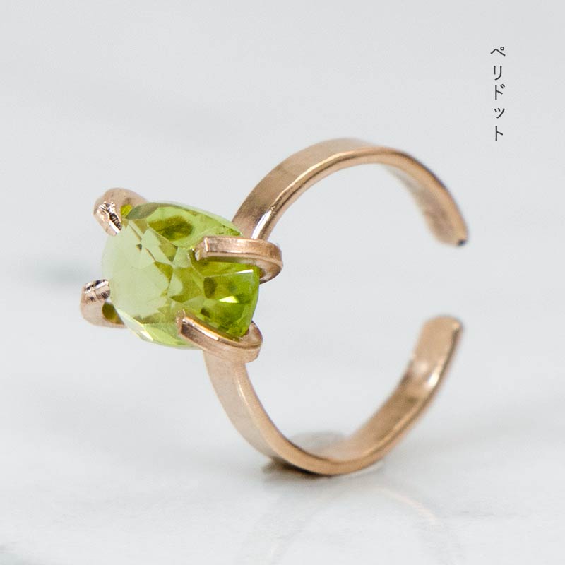 天然石 イヤーカフ 片耳 14KGF ゴールドフィルド 原石 amb-gf-es01 Amer Bijouxの画像