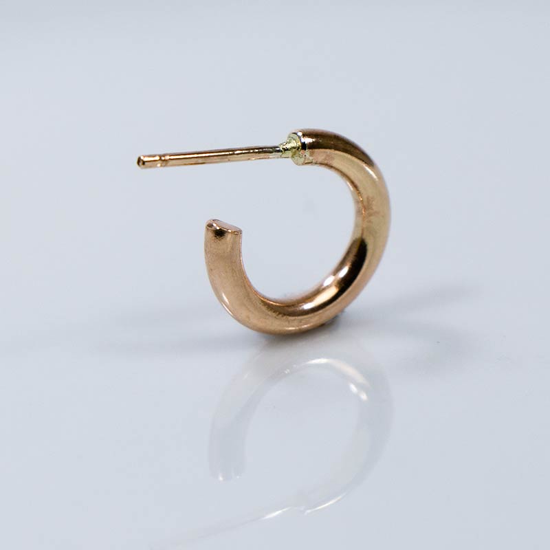 ボリューム フープ シンプル ピアス ゴールドフィルド 12KGF シルバー 男女兼用 amb-gf-p15 Amer Bijoux |  | 05