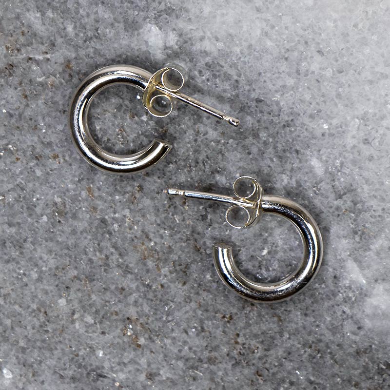 ボリューム フープ シンプル ピアス ゴールドフィルド 12KGF シルバー 男女兼用 amb-gf-p15 Amer Bijoux |  | 13