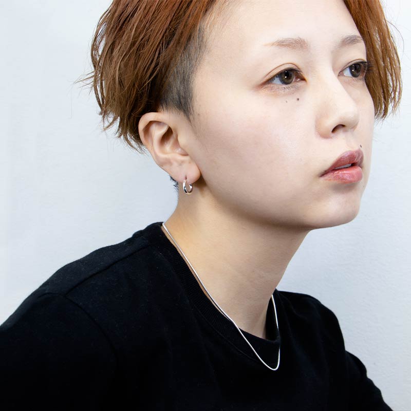 ボリューム フープ シンプル ピアス ゴールドフィルド 12KGF シルバー 男女兼用 amb-gf-p15 Amer Bijoux |  | 16