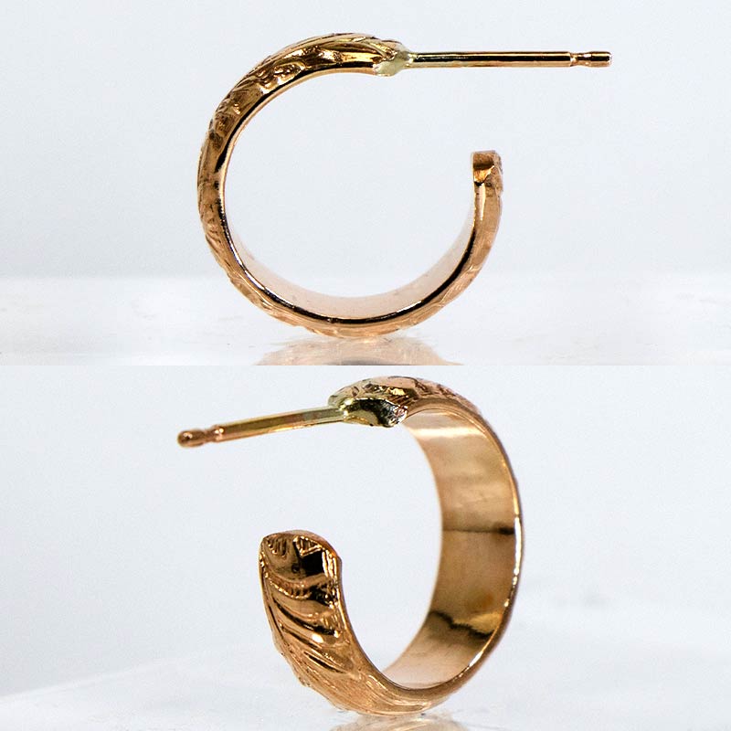 ボリューム フープ ピアス ゴールドフィルド 12KGF シルバー 男女兼用 amb-gf-p32 Amer Bijoux |  | 08