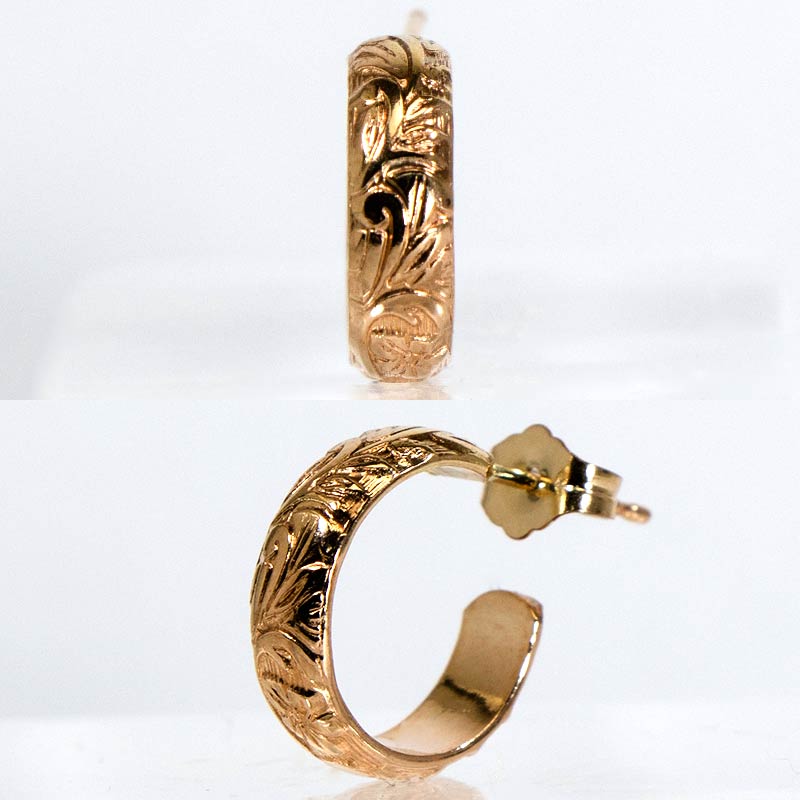ボリューム フープ ピアス ゴールドフィルド 12KGF シルバー 男女兼用 amb-gf-p32 Amer Bijoux |  | 09