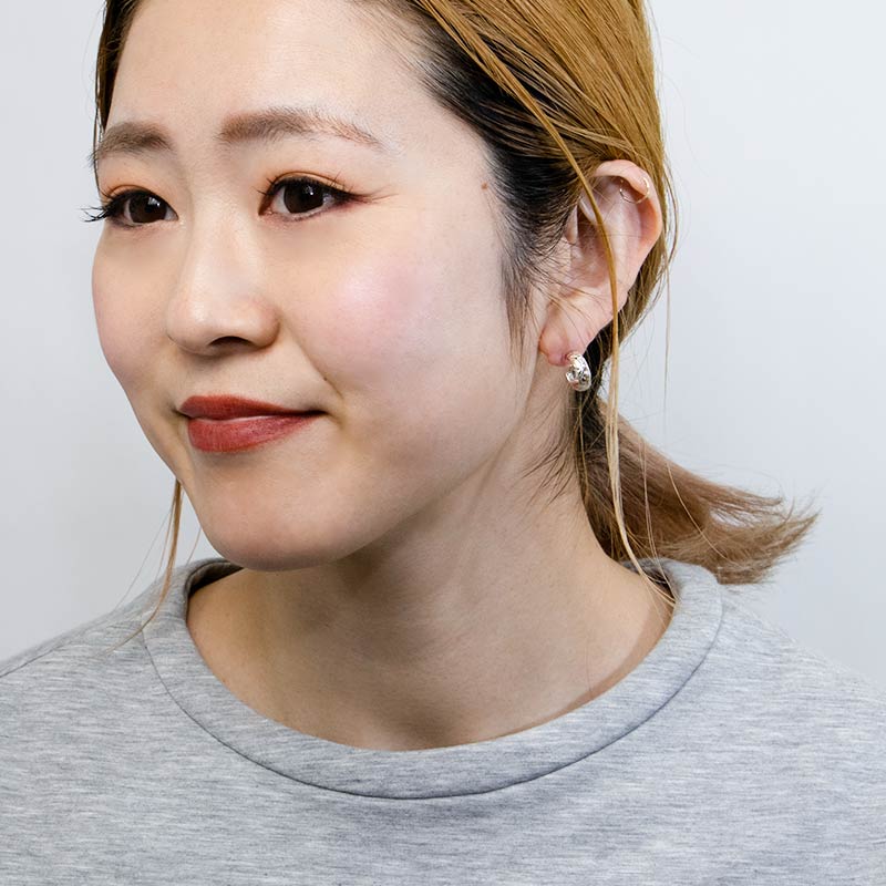 ボリューム フープ ピアス ゴールドフィルド 12KGF シルバー 男女兼用 amb-gf-p32 Amer Bijoux |  | 11