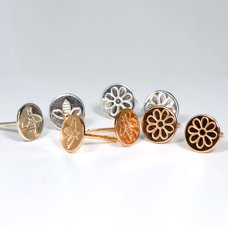シンプル プレート ピアス 12KGF 男女兼用 ゴールドフィルド シルバー amb-gf-plate01 Amer Bijoux |  | 01