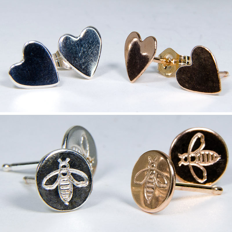 シンプル プレート ピアス 12KGF 男女兼用 ゴールドフィルド シルバー amb-gf-plate01 Amer Bijoux |  | 07