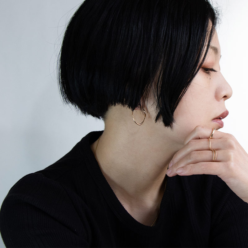 ゴールドフィルド 14KGF ピアス フープ amb-gf-porg01Amer Bijoux |  | 03