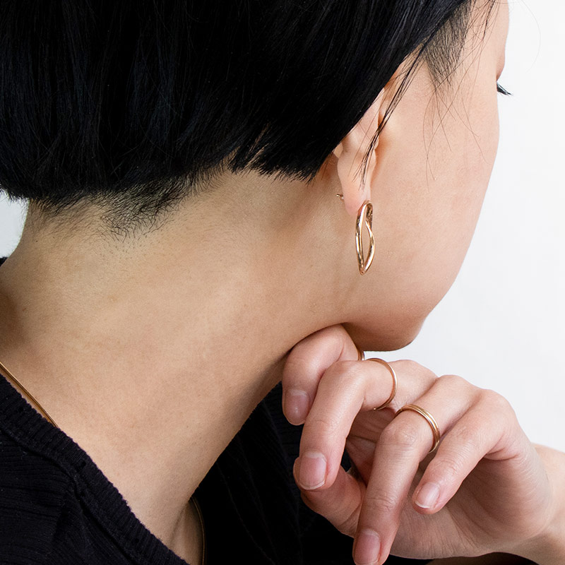 ゴールドフィルド 14KGF ピアス フープ amb-gf-porg01Amer Bijoux |  | 07
