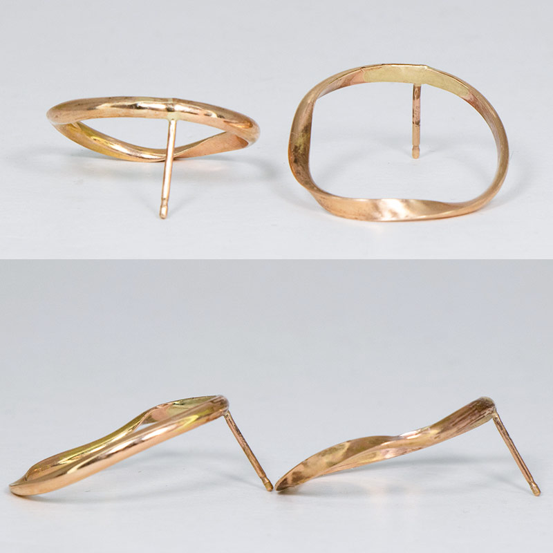 ゴールドフィルド 14KGF ピアス フープ amb-gf-porg01Amer Bijoux |  | 09