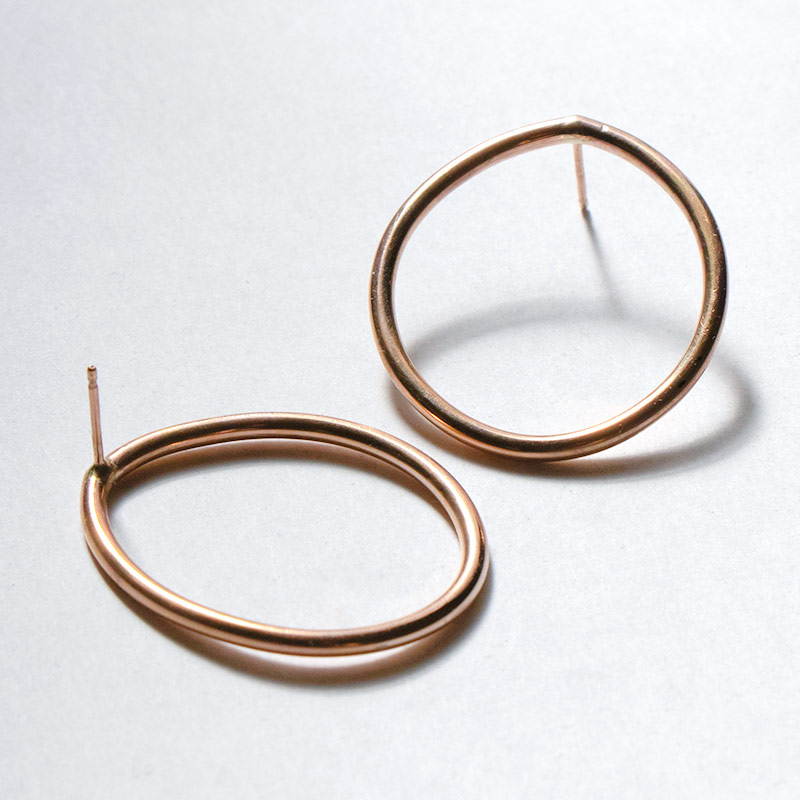 ゴールドフィルド 14KGF ピアス フープ amb-gf-porg02Amer Bijoux |  | 01