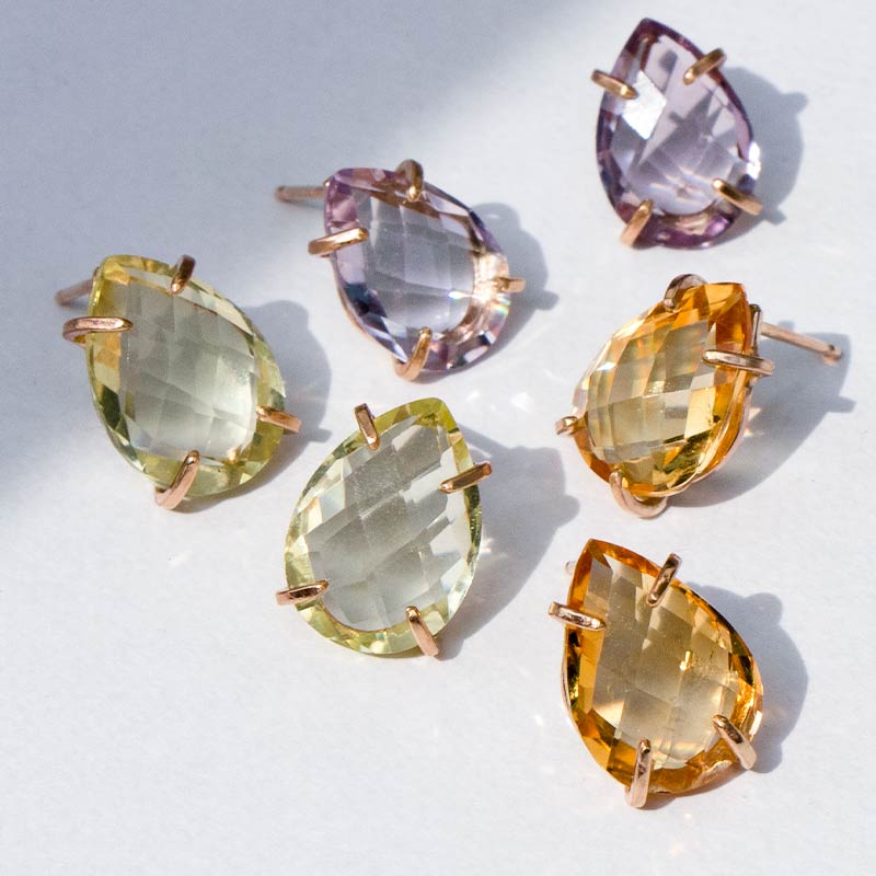 ピアス 天然石 ゴールドフィルド 14KGF amb-gf-ps01 Amer Bijoux |  | 01