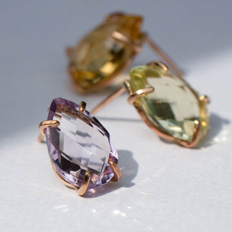 ピアス 天然石 ゴールドフィルド 14KGF amb-gf-ps01 Amer Bijoux |  | 02