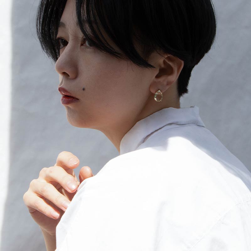 ピアス 天然石 ゴールドフィルド 14KGF amb-gf-ps01 Amer Bijoux |  | 03