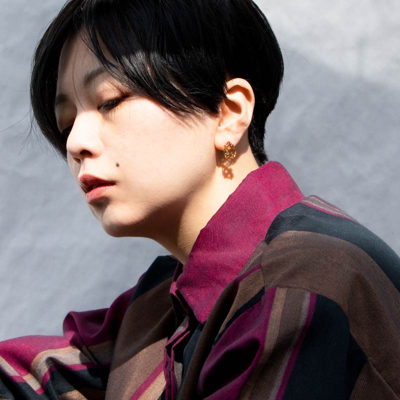 ピアス 天然石 ゴールドフィルド 14KGF amb-gf-ps01 Amer Bijoux |  | 05