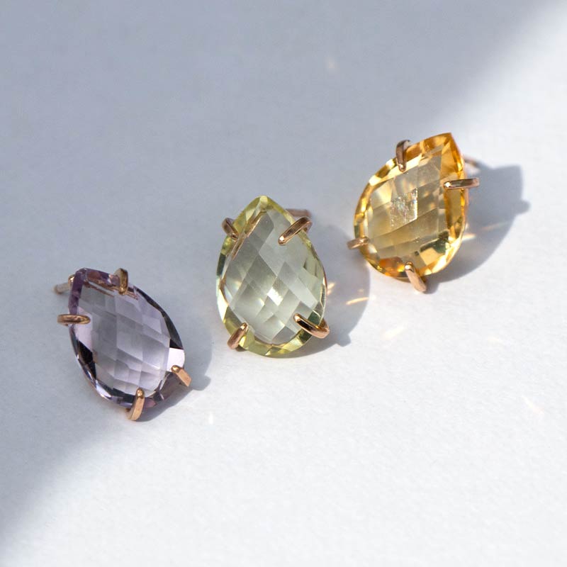 ピアス 天然石 ゴールドフィルド 14KGF amb-gf-ps01 Amer Bijoux |  | 08