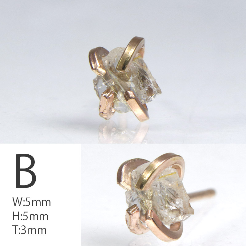 ゴールドルチルクォーツ 原石 ラフロック ブラジル産 大きい方