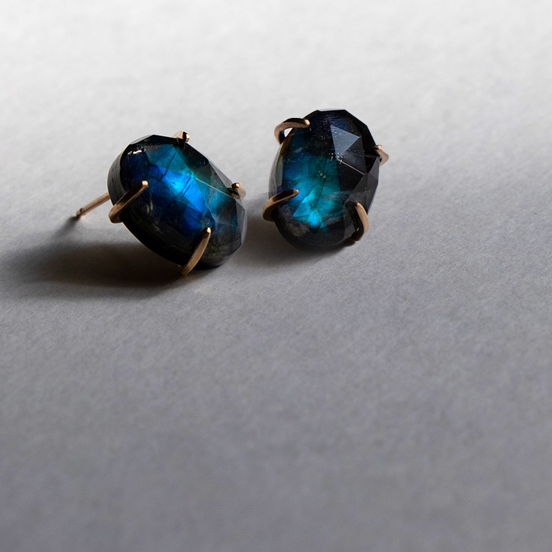 オニキス ラブラドライト 天然石 水晶 ピアス 14KGF ゴールドフィルド トリプレット amb-gf-ps100 Amer Bijoux infigo |  | 01
