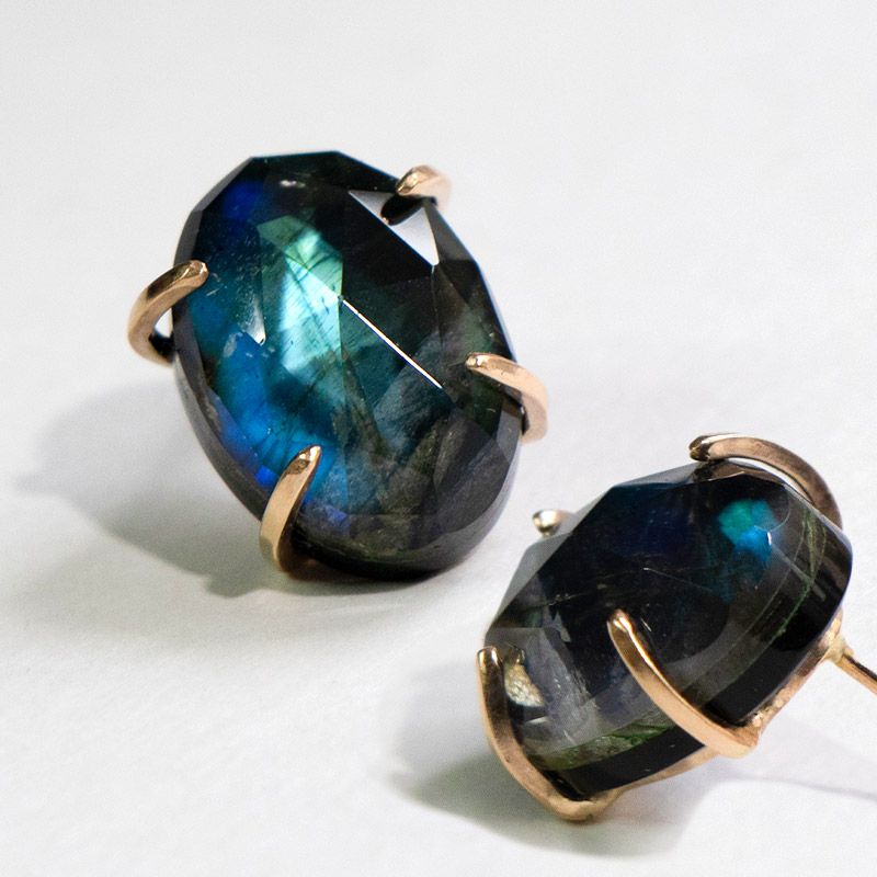 オニキス ラブラドライト 天然石 水晶 ピアス 14KGF ゴールドフィルド トリプレット amb-gf-ps100 Amer Bijoux infigo |  | 04