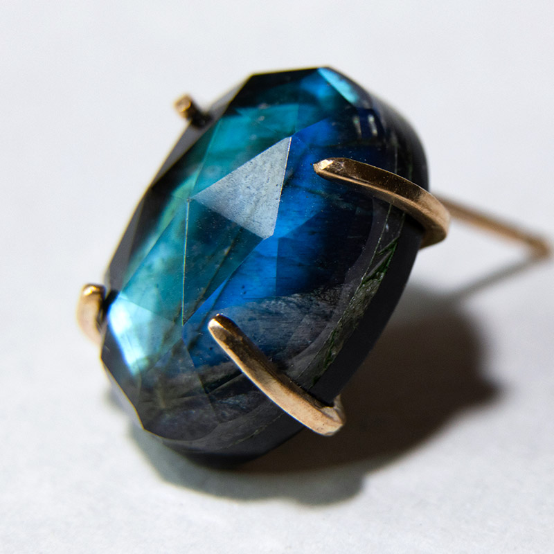オニキス ラブラドライト 天然石 水晶 ピアス 14KGF ゴールドフィルド トリプレット amb-gf-ps100 Amer Bijoux infigo |  | 05